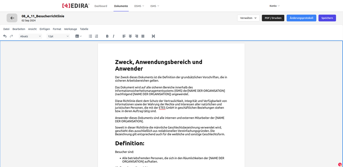 IT-Grundschutz und EDIRA – digitale Sicherheitssysteme