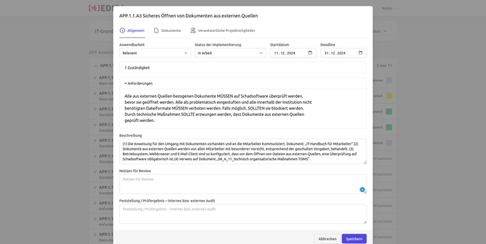 IT-Grundschutz und EDIRA – digitale Sicherheitssysteme