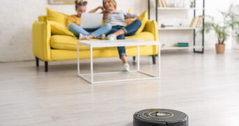 Saugroboter in der Wohnung