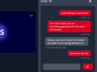 ETES WebConference Chat als Funktion