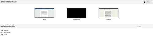 Guacamole Auswahl Verbindungen