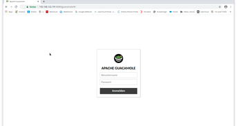 apache guacamole im browser arbeiten