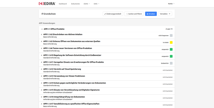 IT-Grundschutz und EDIRA – digitale Sicherheitssysteme