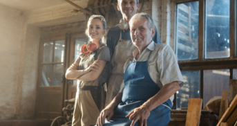 Mehrere Generationen im Handwerk