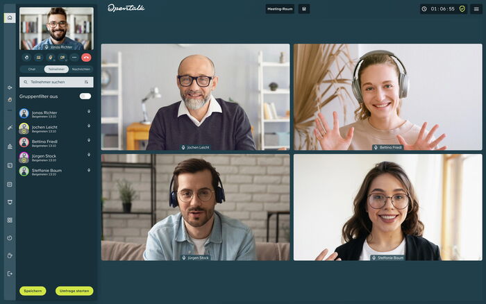 OpenTalk Moderatorenansicht