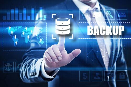 Backup Mann wählt Speicherort aus