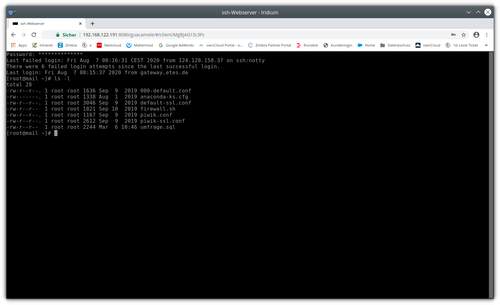 serveradministration guacamole screenshot