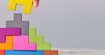 Holzbausteine bunt