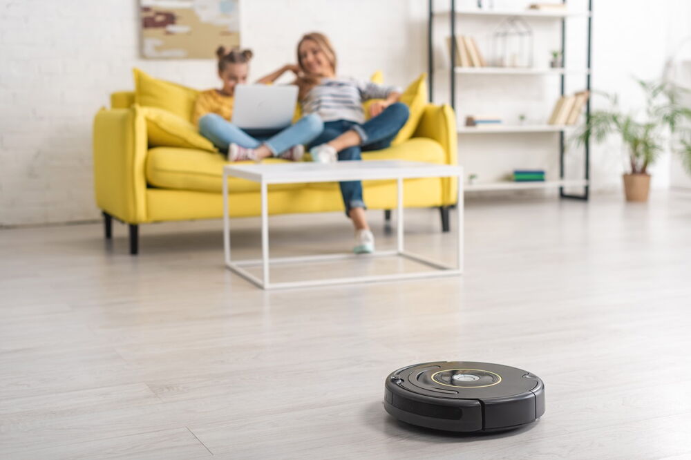 Saugroboter in der Wohnung