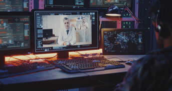 Hacker zeichnet unbeobachtet Videokonferenz von Ärzten auf.