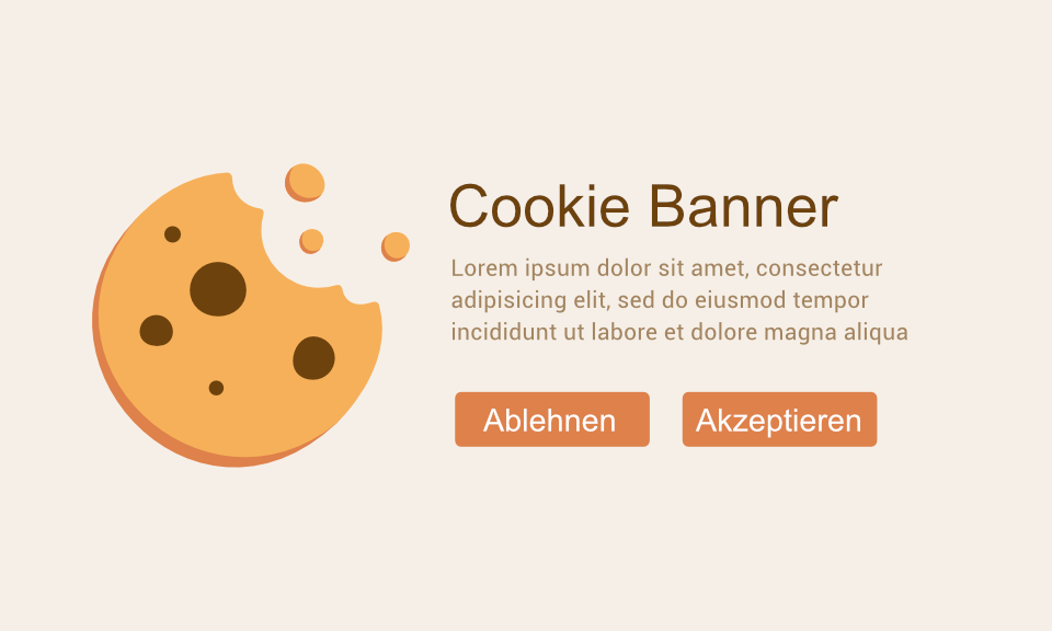 Cookiebanner Grafik