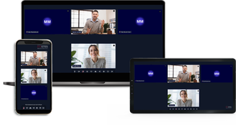 WebConference Mockup auf Geräten